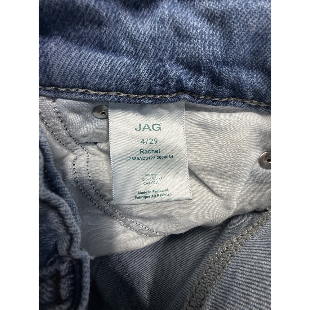 JAG Rachel Jeans Womens 4/29 Light Wash High Rise Straight Leg Button Fly - Picture 7 of 9